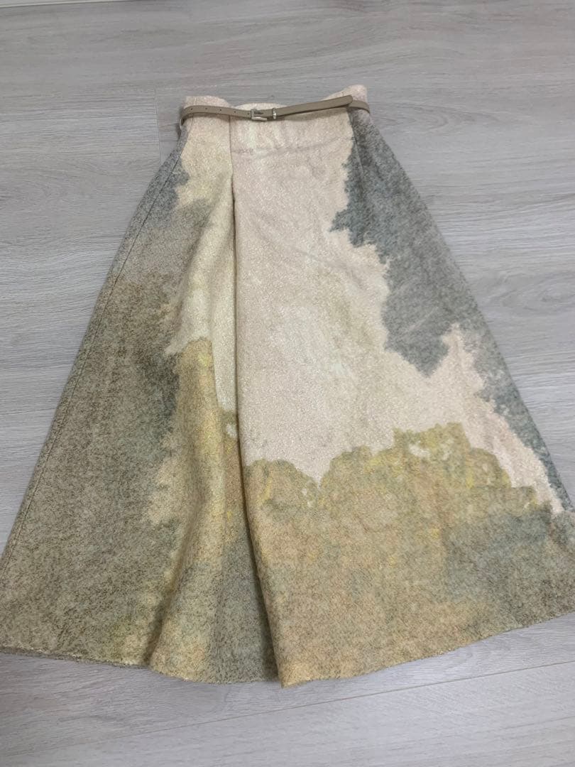 値下げ新品AMERI ANDREA ABSTRACT PAINT SKIRT