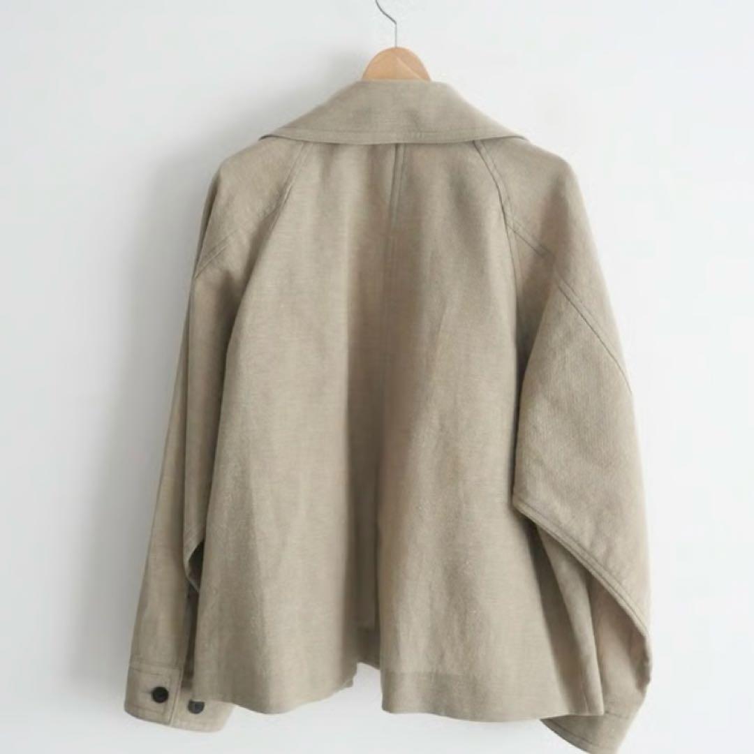 美品　IENA ウールリネン　トレンチコート