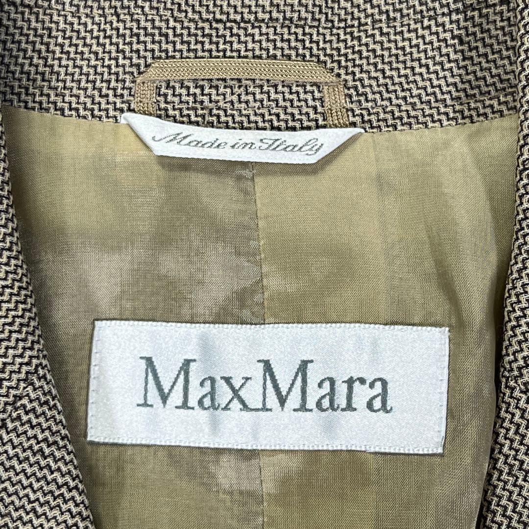 白タグ　MAX MARA イタリア製　テーラードジャケット　38 シングルボタン