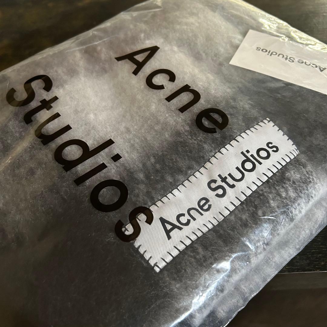 Acne Studios チェック柄マフラー グレー系