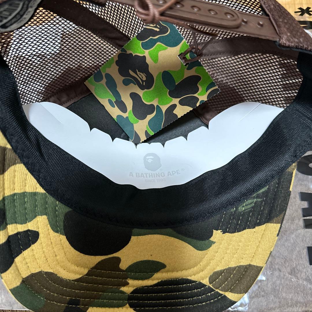 新品未使用 APE エイプ BAPE STA メッシュキャップ イエロー
