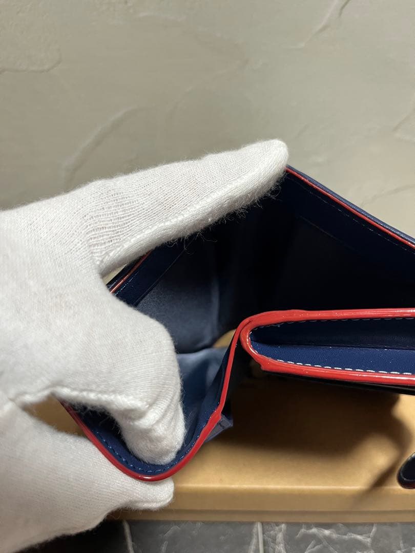 ✨️新品未使用✨️COACHアウトレット デニムブルー 二つ折り財布