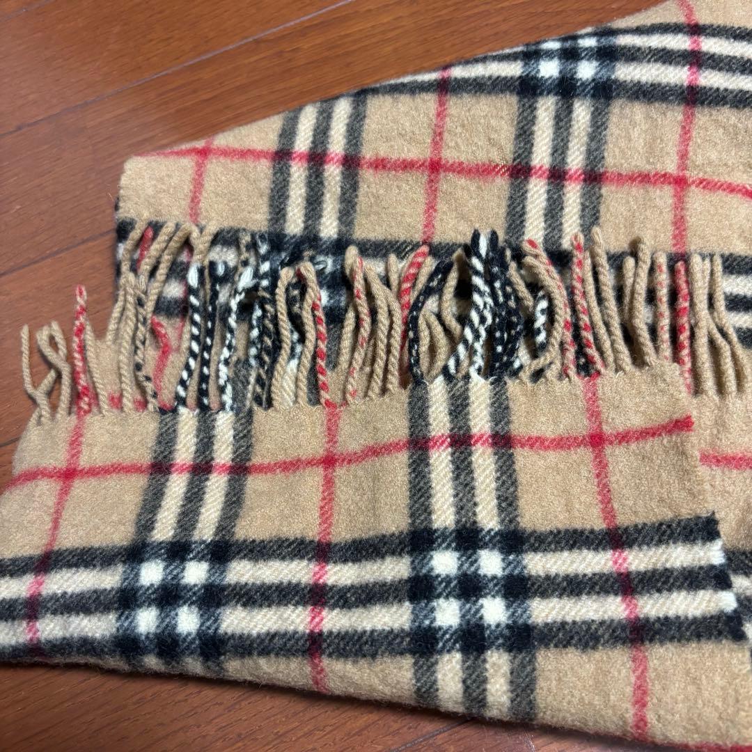 Burberrysバーバリー ノバチェック ラムウール100％マフラー