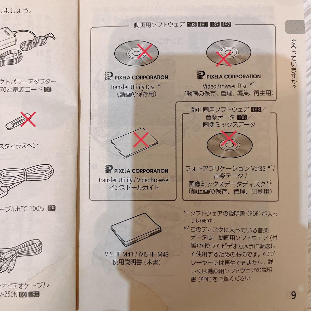 Canon iVIS HF M43 ビデオカメラ SDカード付き動作確認済み