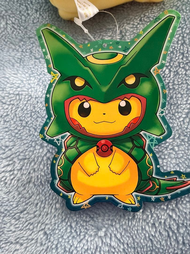 ポケモンセンター ぬいぐるみ レックウザのポンチョを着たピカチュウ