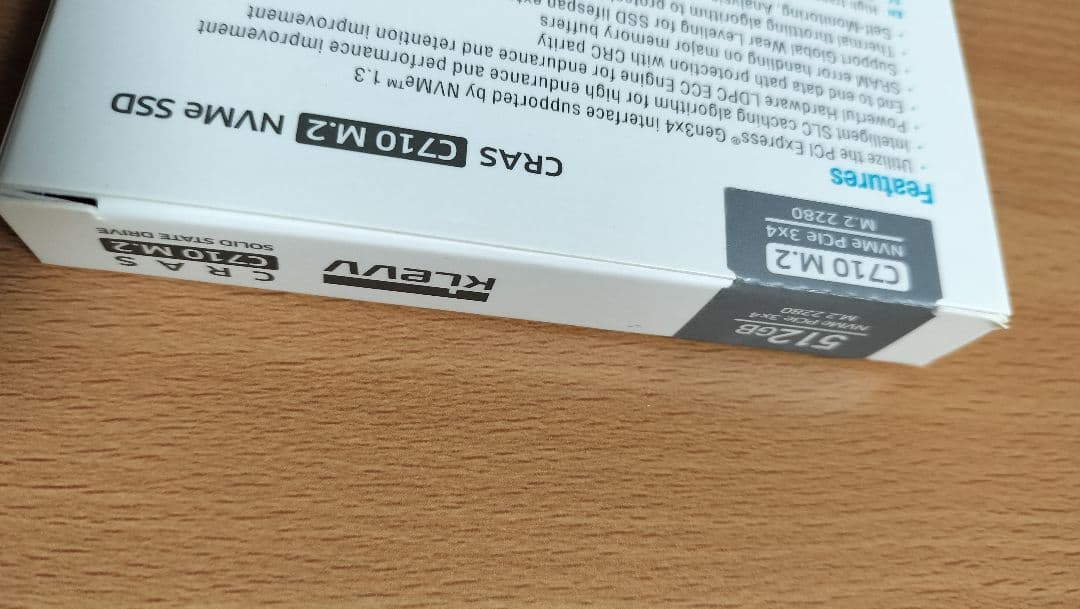 内蔵型SSD KLEVV CRAS C710 M.2 512GB SSD
