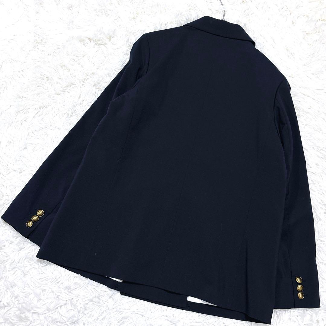 極美品ミラオーエンMila Owen金釦ダブルブレザー ジャケットM紺ブレ人気