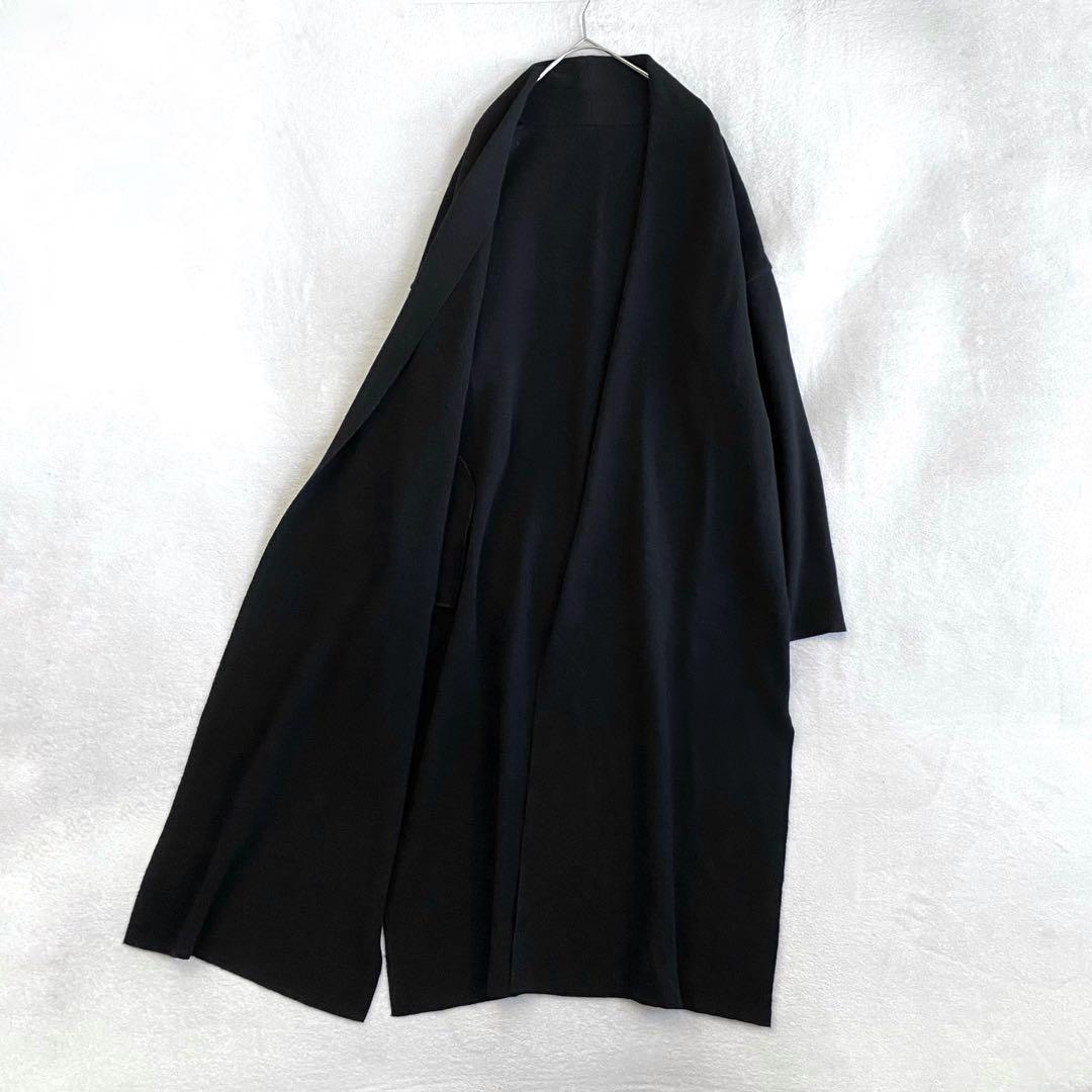 【美品✨】Deuxieme Classe Fluffyスムースロングガウン　黒