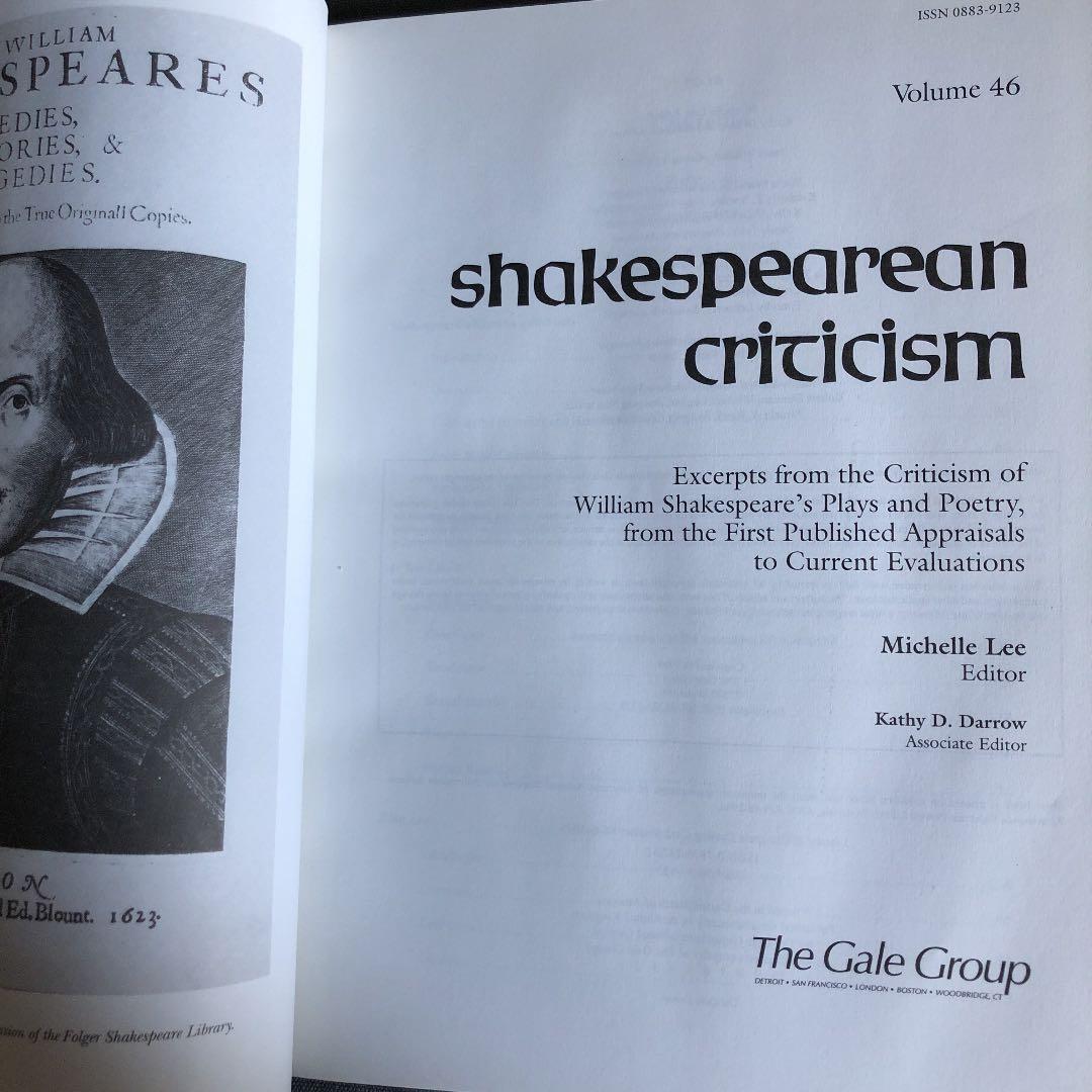 洋書 Shakespearean Criticism