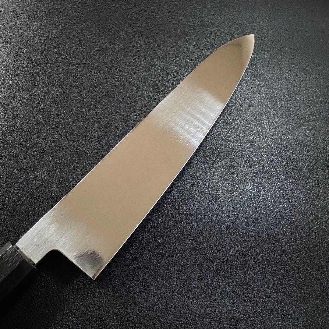 240mm 牛刀　ステンレス全鋼 両刃 黒檀八角柄 和包丁。、