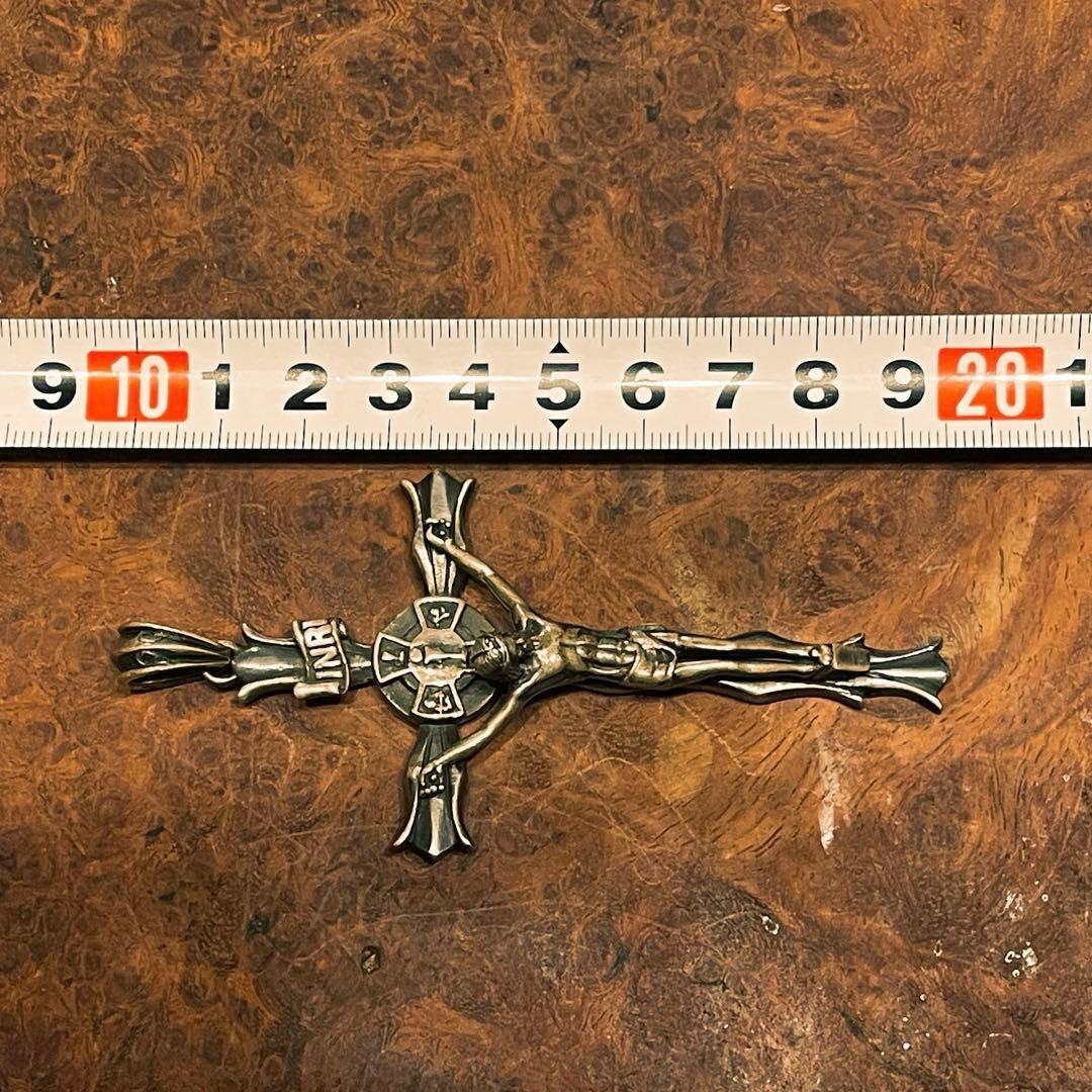 INRI クロス シルバー ペンダントトップ 十字架 キリスト ヴィンテージ