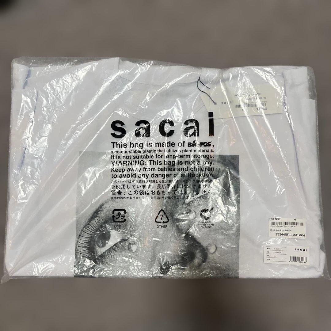 トップス sacai Man Ray Print T-Shirt white 4