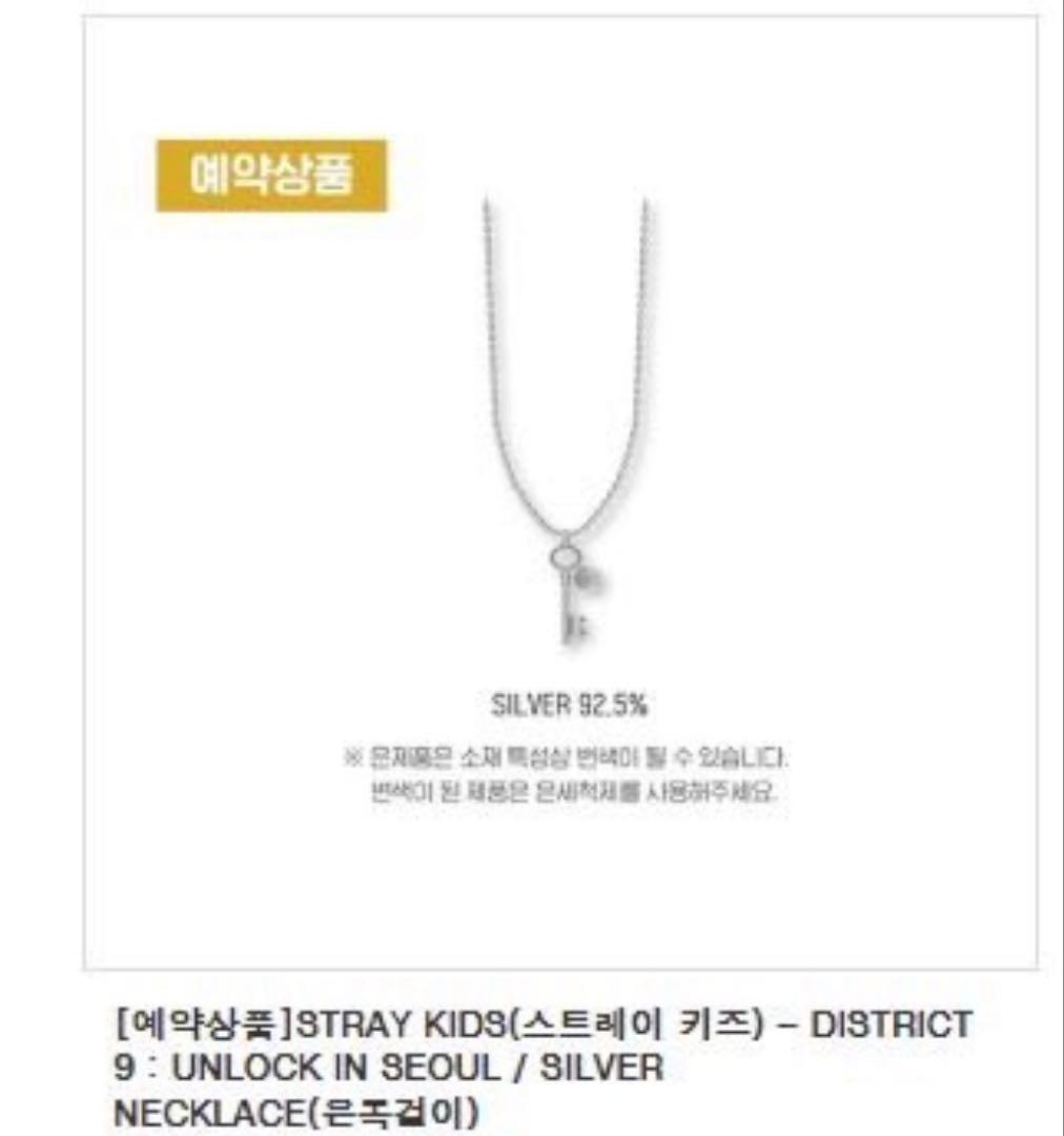 メンバー着用 straykids ソウルコン シルバー　ペンダント ネックレス