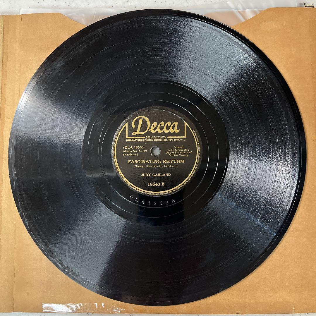 希少４枚組アルバム JUDY GARLAND SPレコード盤 蓄音機