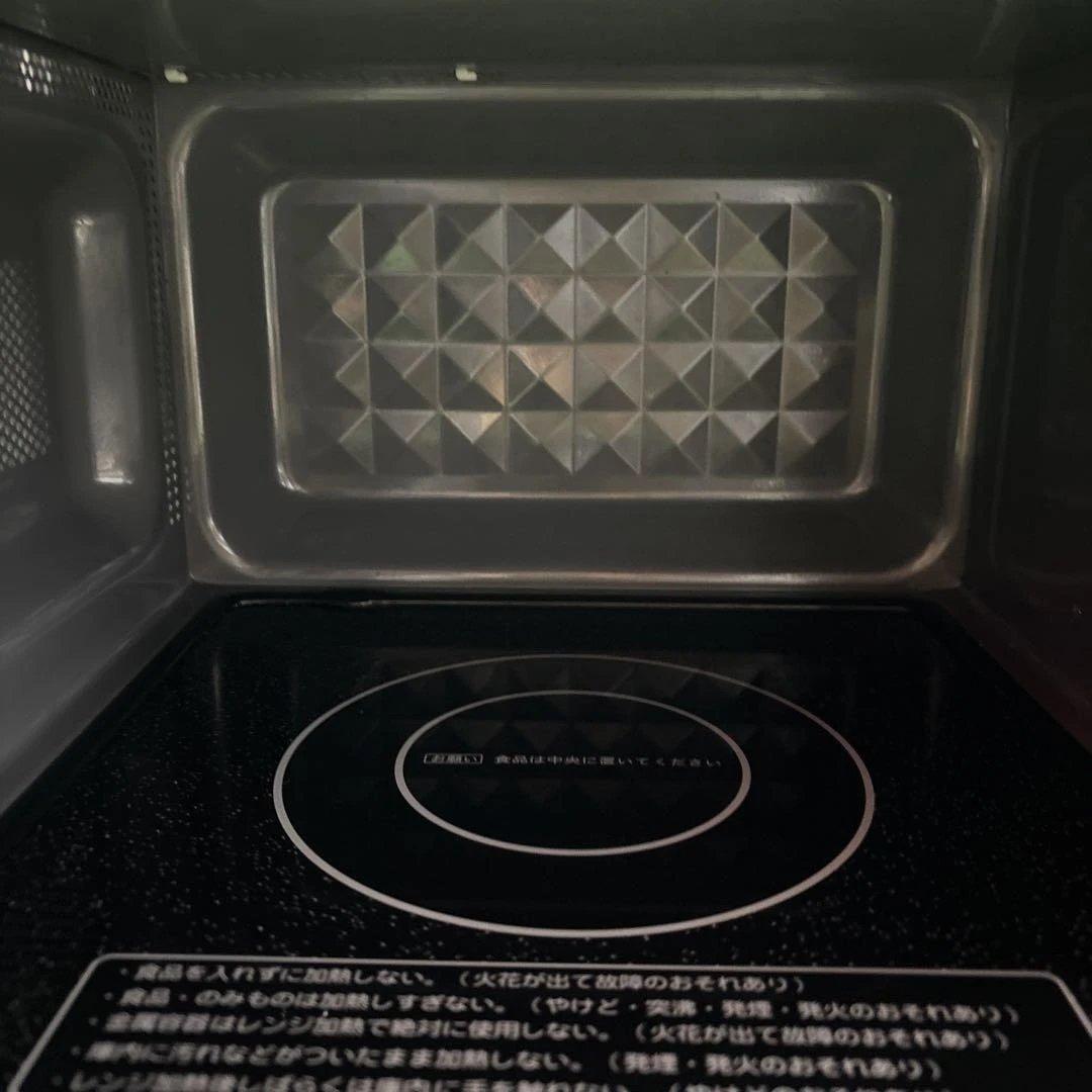 YAMAZEN 単機能フラット電子レンジ NERW-F018(W)2023年製