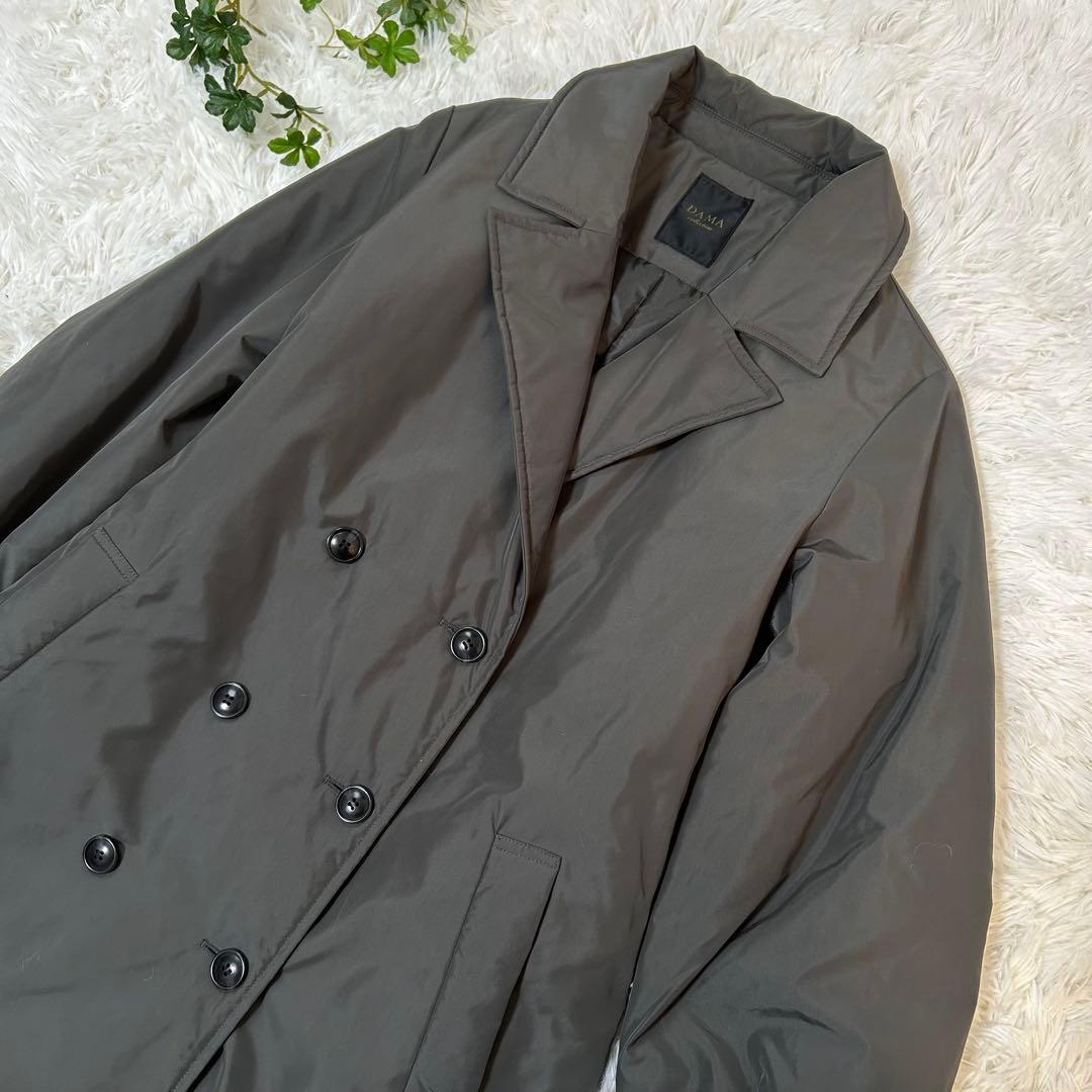 【新品】ダーマコレクション 撥水加工 中綿テーラード ロングコート９号ベルト付