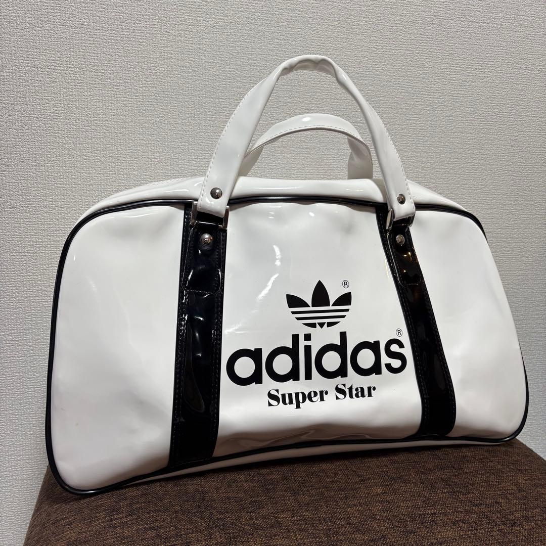 極美品 80s adidas super star エナメル ボストン デサント