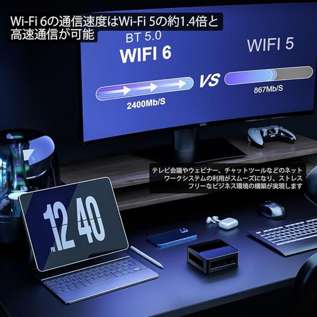 ミニPC AMD Ryzen5 5625U 6コア12スレッド最大4.30GHz