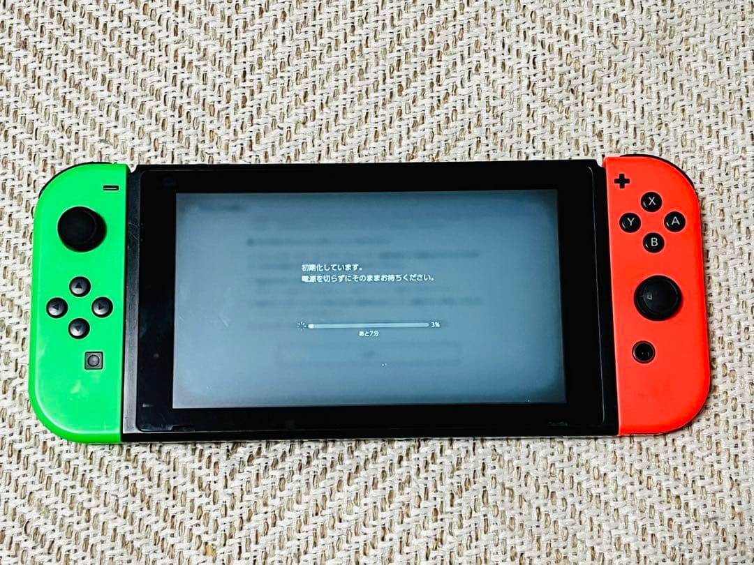 【動作確認済】Nintendo Switch本体，赤/緑ジョイコン（付属品付き）