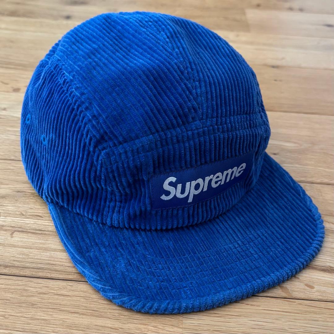 【美品】Supreme Corduroy Camp Cap  ロイヤル