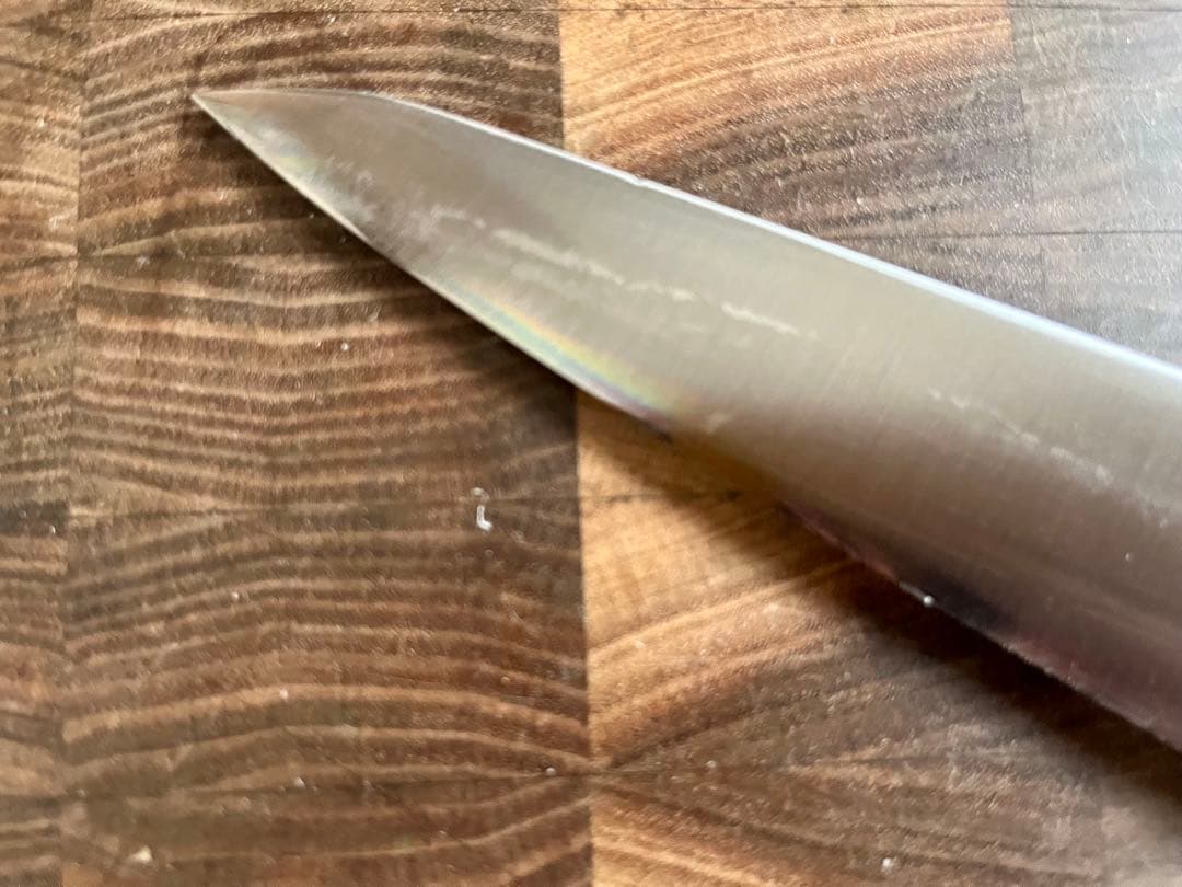 佐文　ガラスキ　180mm 包丁　骨スキ　洋包丁　全鋼　研ぎ済　出刃