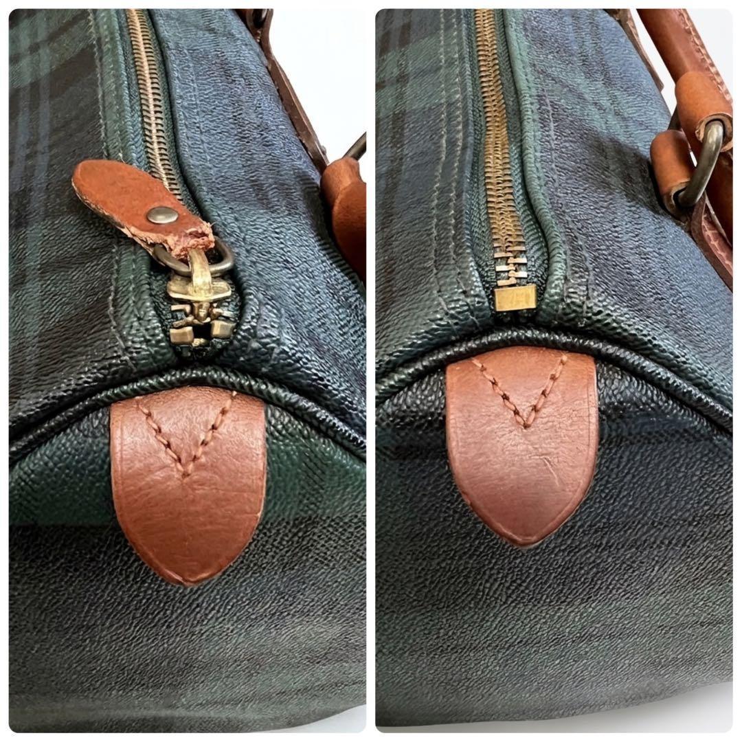 美品✨POLO RALPH LAURENミニボストンバッグ ブラックウォッチ