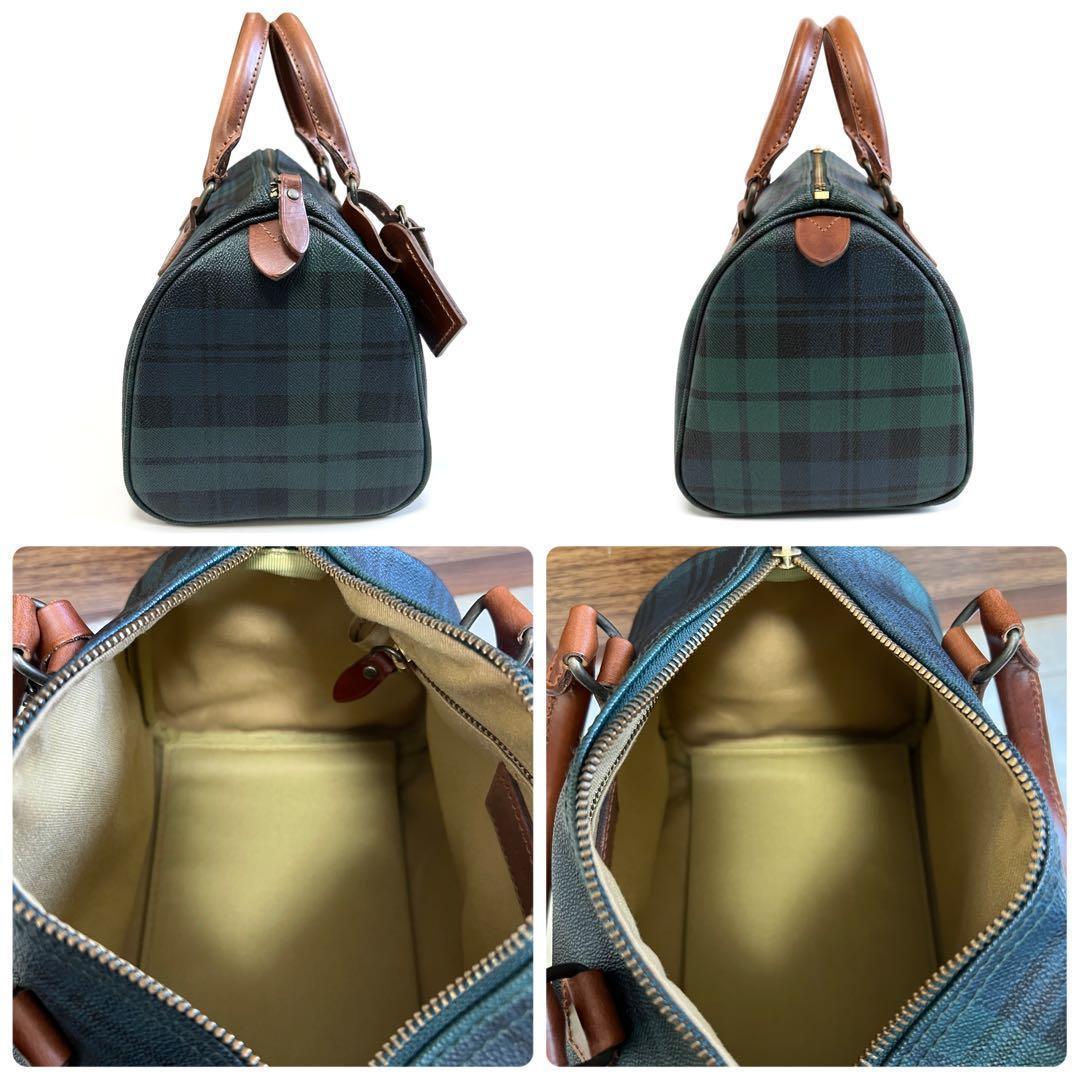 美品✨POLO RALPH LAURENミニボストンバッグ ブラックウォッチ