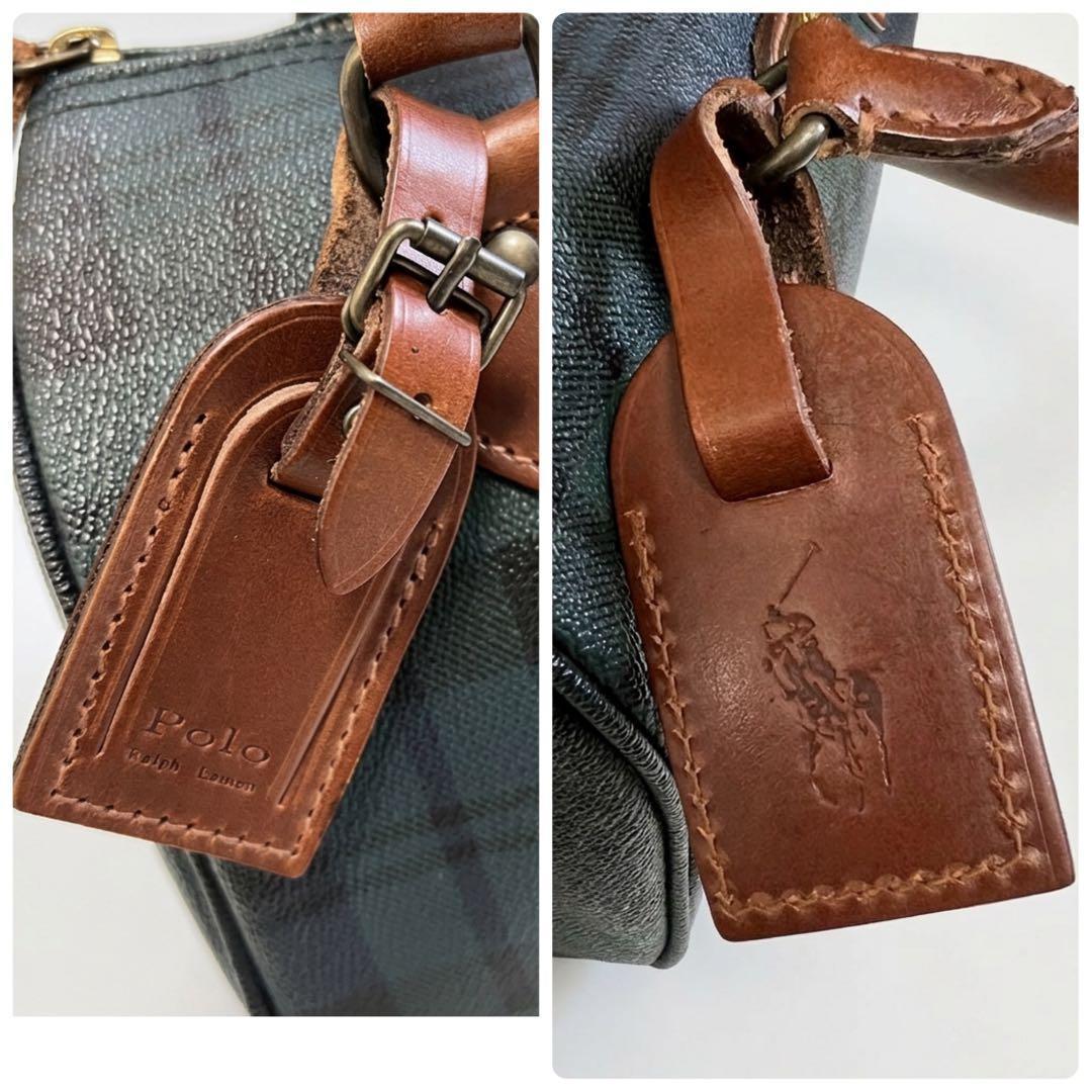 美品✨POLO RALPH LAURENミニボストンバッグ ブラックウォッチ