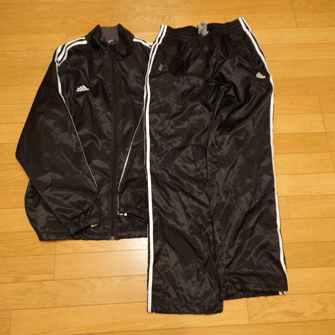 adidasメンズ 上下セット ウィンドブレーカー黒XL