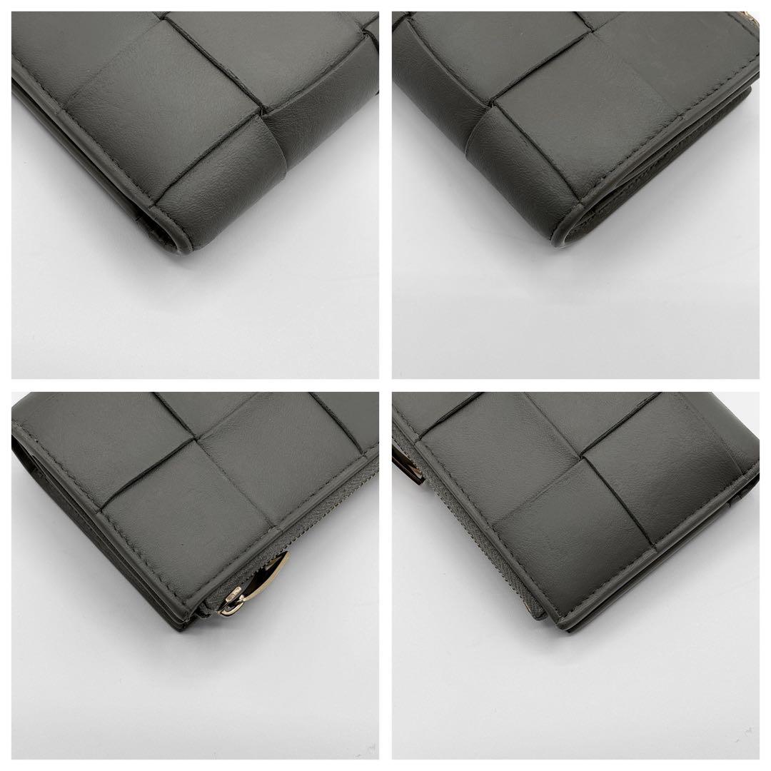 美品✨️ボッテガヴェネタ スモール カセット 二つ折りファスナーウォレット