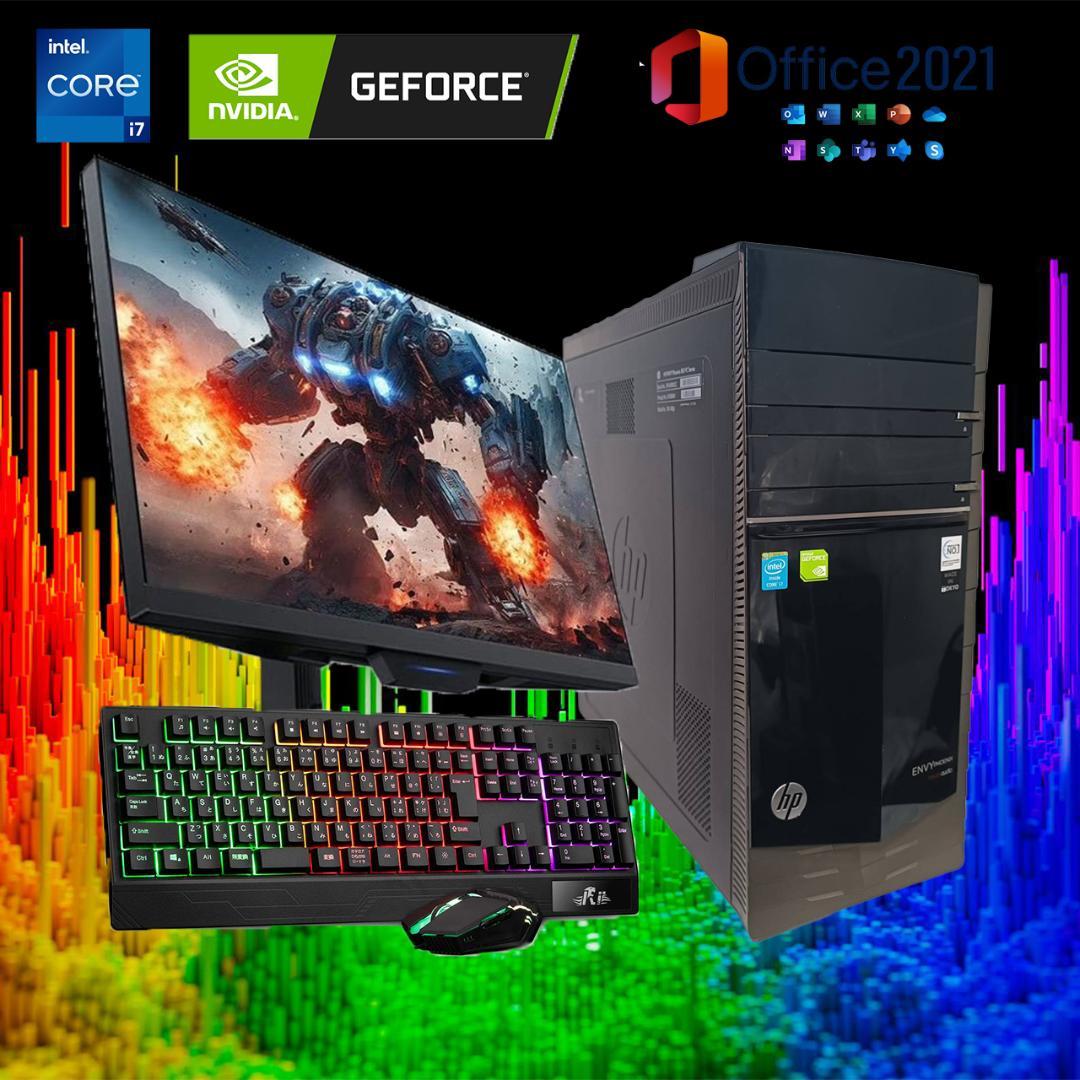 【激安ゲーミングPCフルセット】i7 GTX980 MS Office搭載 HP
