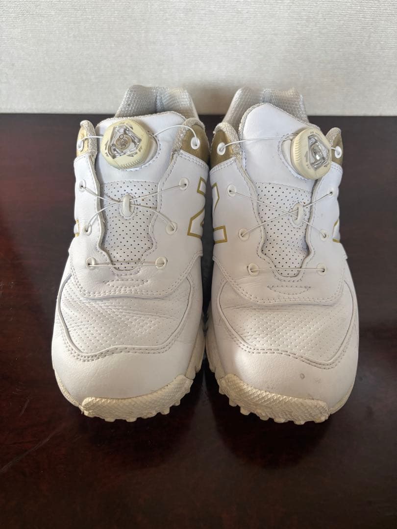 New Balance 574 ホワイト/ゴールド23センチ