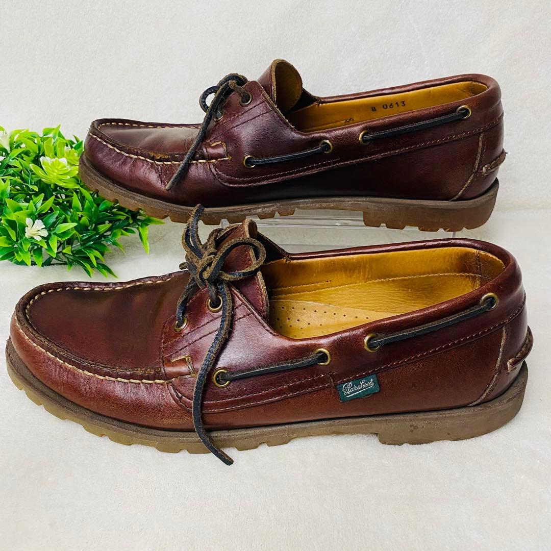 パラブーツ　PARABOOT　デッキシューズ　バース ブラウン 8 27cm