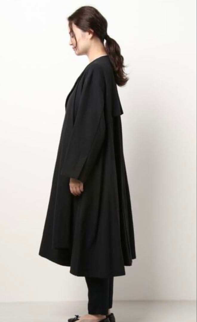 Le Jardin Ouvert ロングコート ブラック