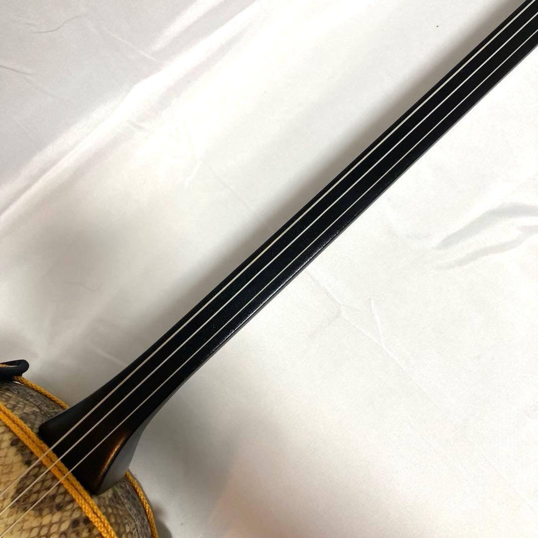 三線 沖縄 強化張り 本革 蛇革 ハードケース 付属品 和楽器 初心者 中級者