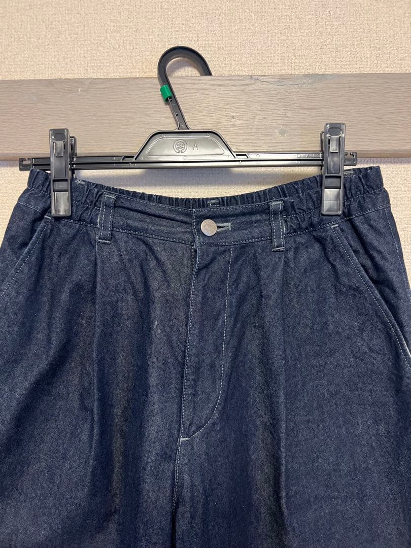 ZUCCa ダークデニム ワイドパンツ　定番デニムパンツ　Mサイズ