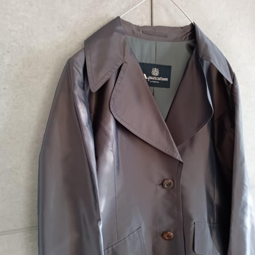 Aquascutum アクアスキュータム シルク コート 日本製 X3386