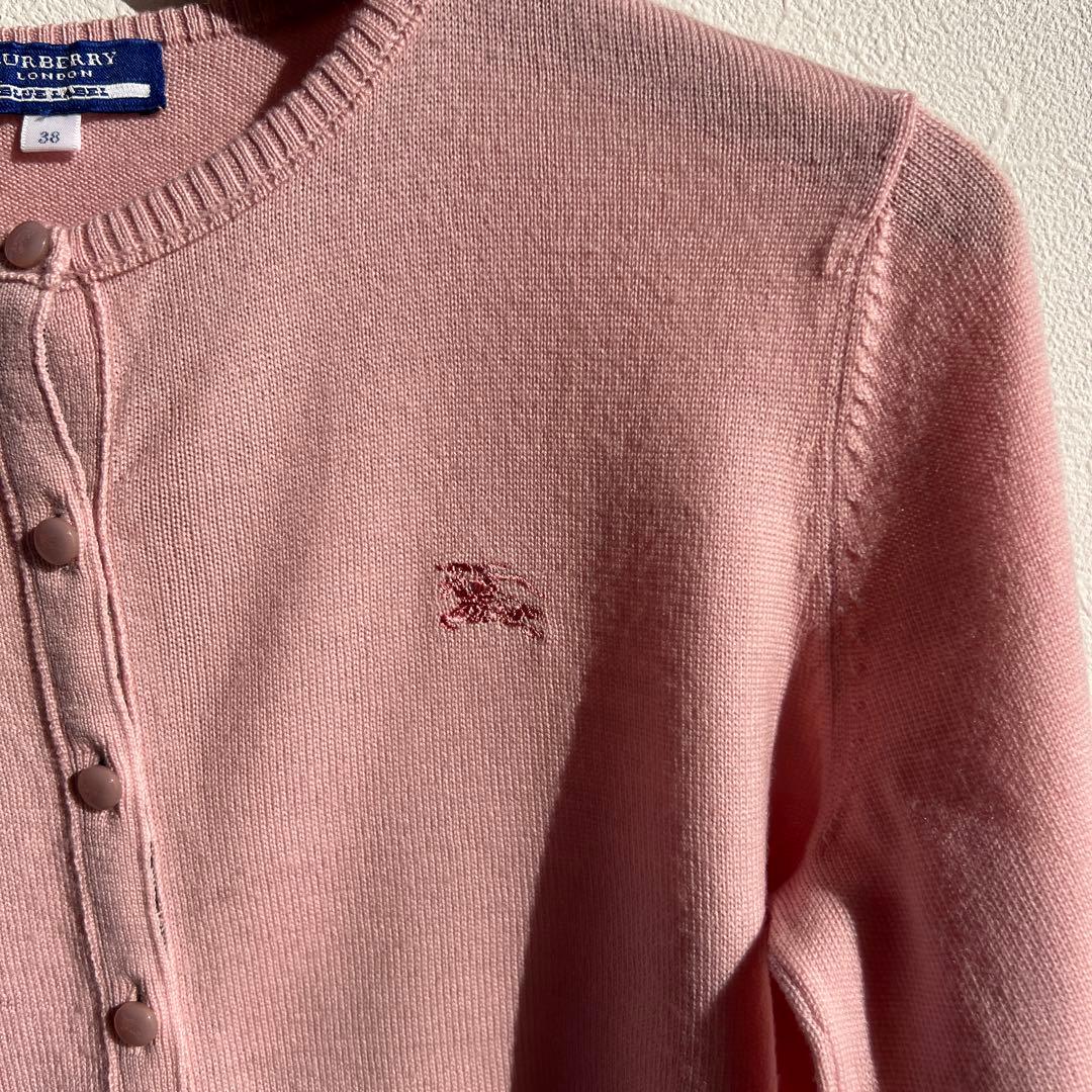 BURBERRY BLUE LABEL バーバリー　カーディガン　ピンク　38
