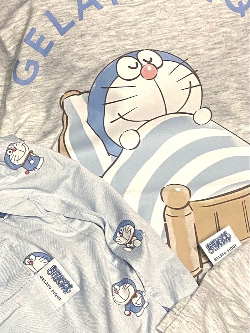 ジェラートピケ♡ドラえもんルームウェア上下セット新品ブルー