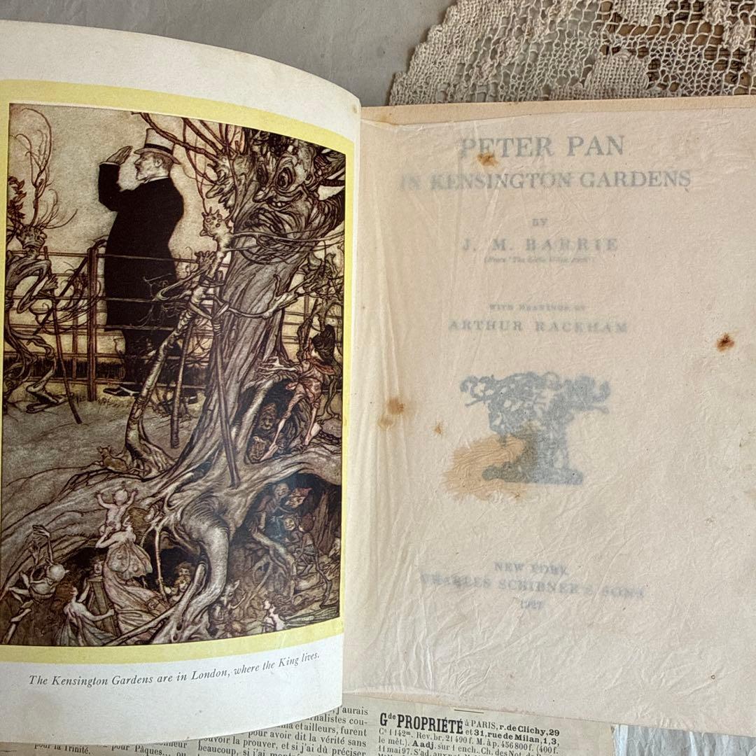 稀少1906年アンティーク美しい児童書アーサーラッカム洋書ジャンクジャーナル古書