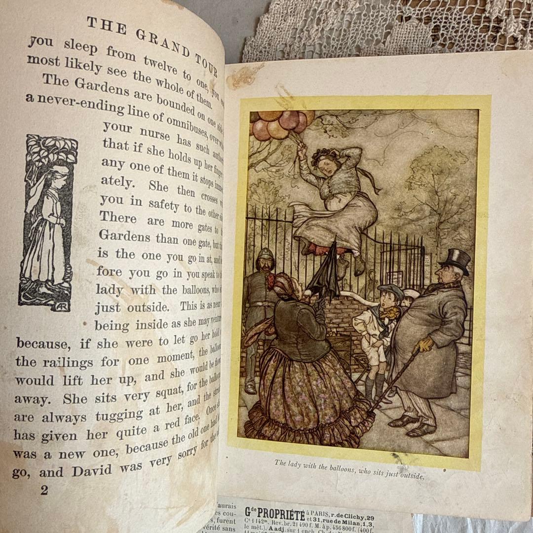 稀少1906年アンティーク美しい児童書アーサーラッカム洋書ジャンクジャーナル古書