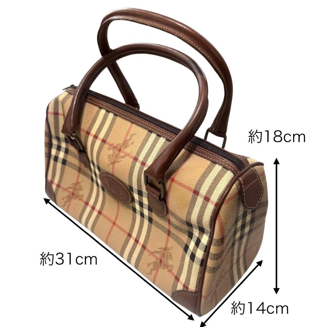 Burberry バーバリー ノバチェック ボストンバッグ 【保存袋あり】