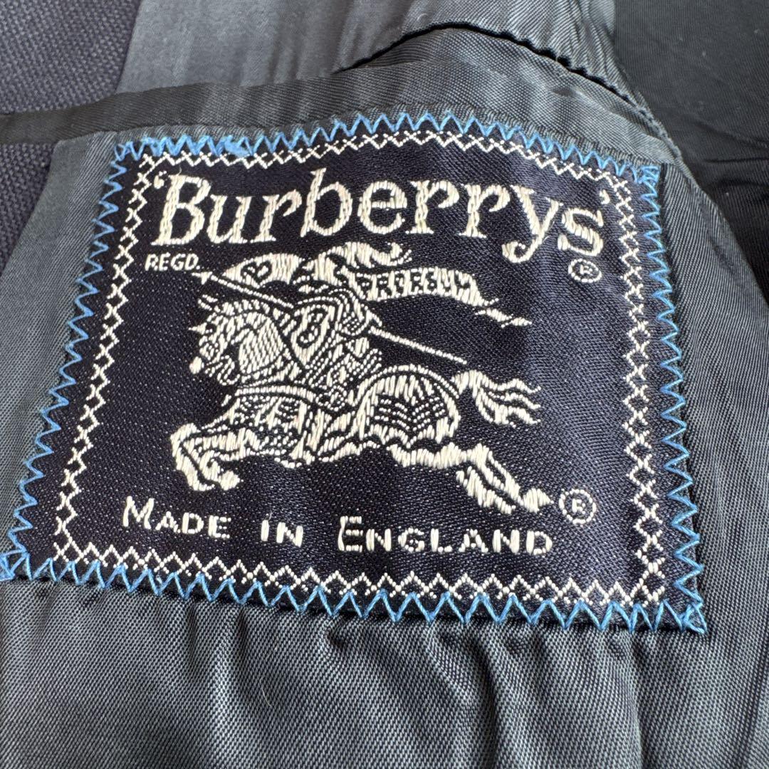 Burberrys 紺ブレ 金ボタンホースロゴ ジャケット 英国 ヴィンテージ