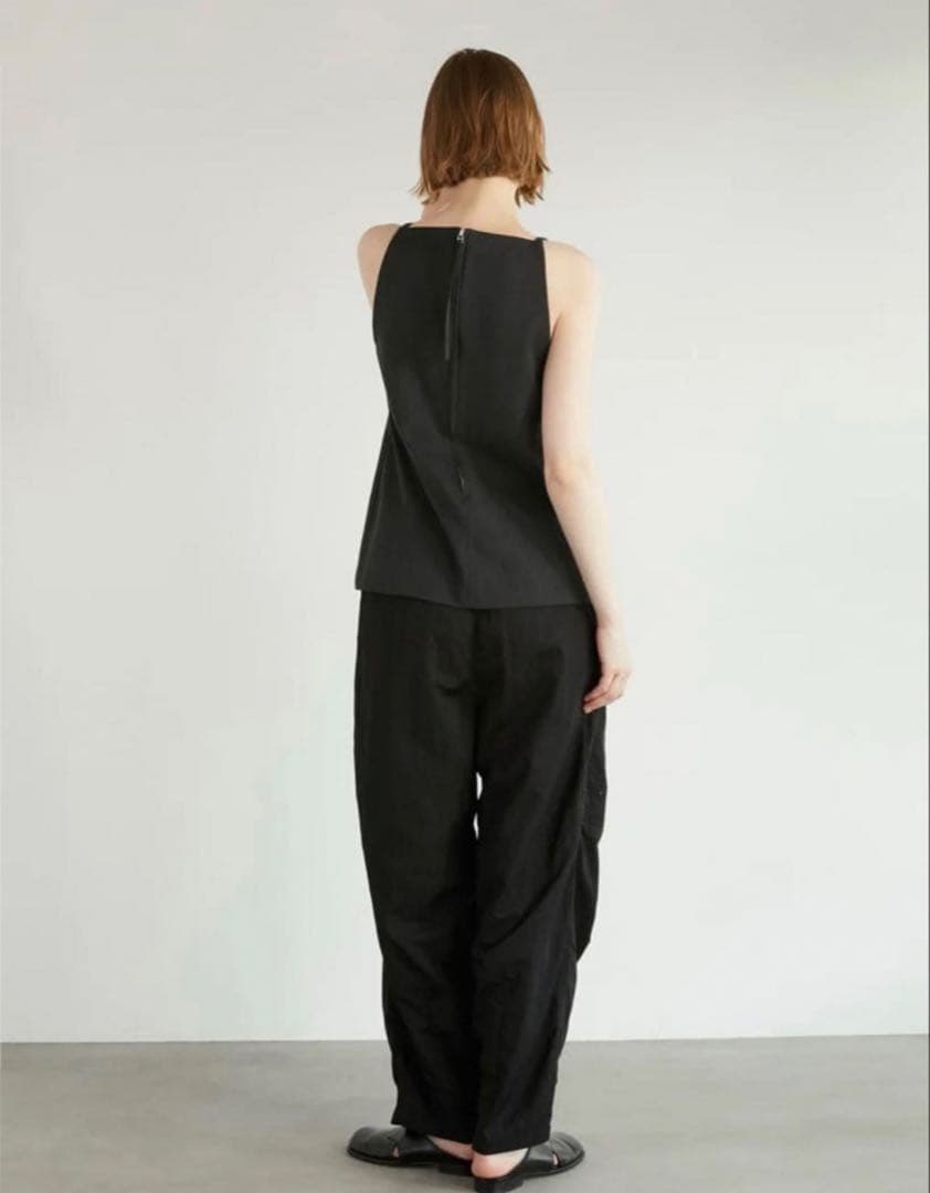 トップス LA PEAU DE GEM front cut tops gray