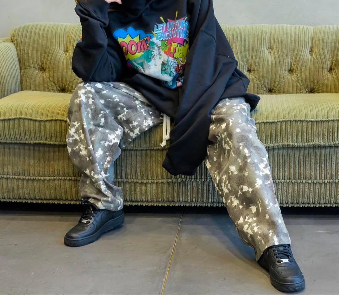 パンツ LAZY GOD BLACK CAMO GRAY LAZY PANTS