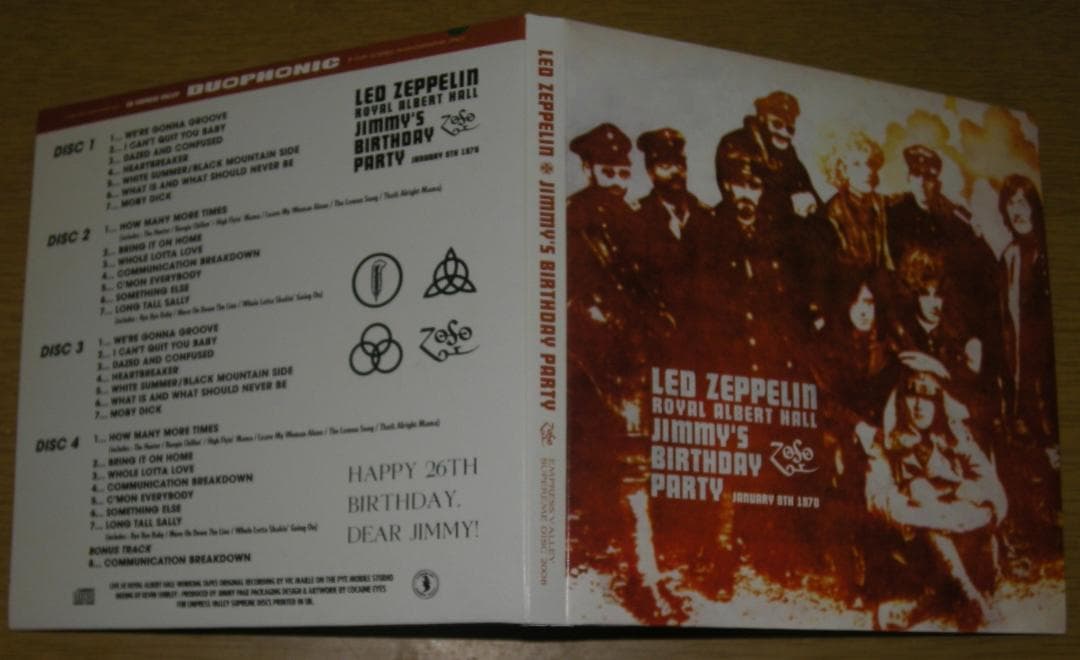 洋楽 LED ZEPPELIN / JIMMY'S BIRTHDAY PARTY