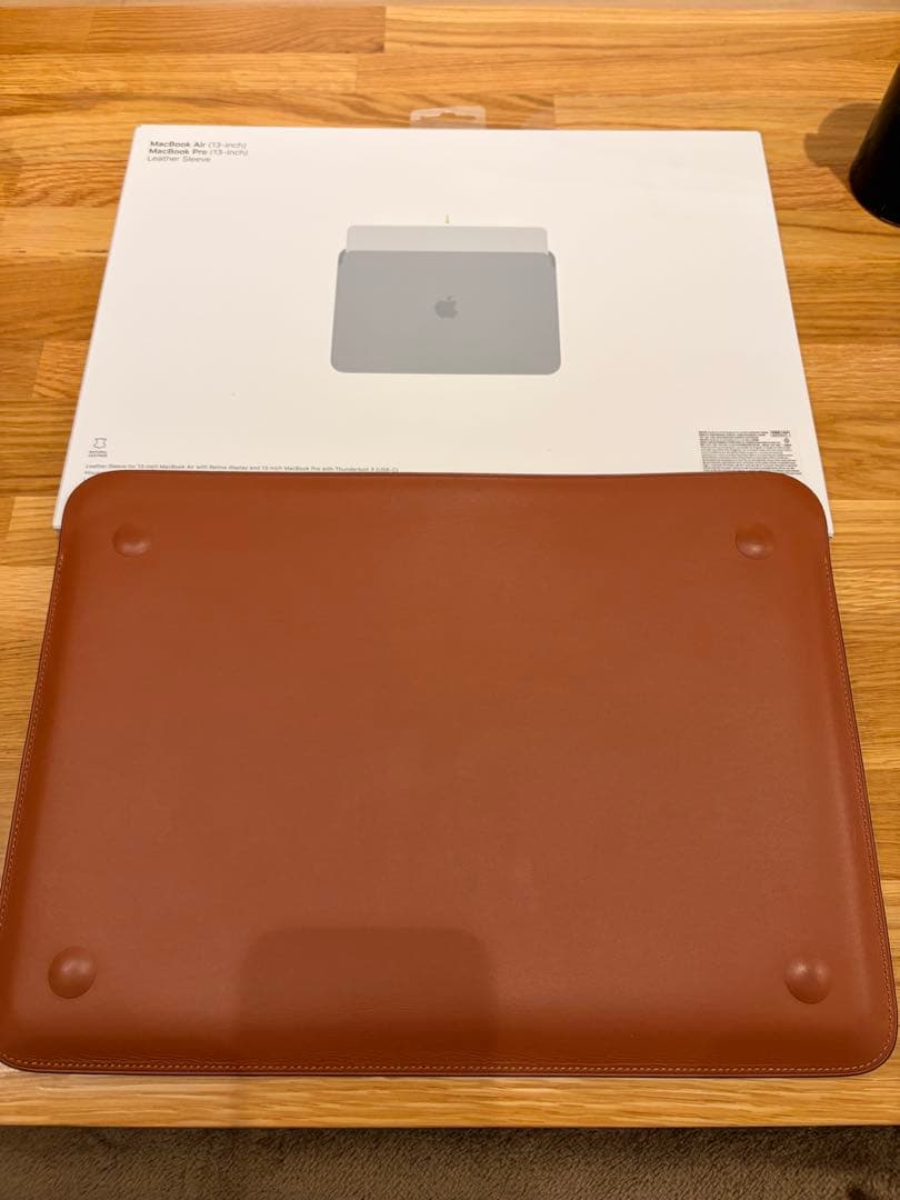 【美品】Apple 純正　レザースリーブ　13インチ