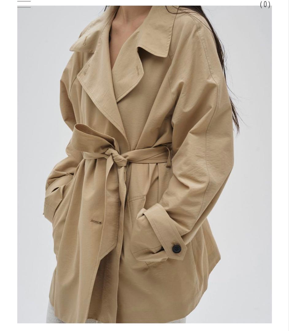 ジャケット・アウター Spring Short Trench TODAYFUL