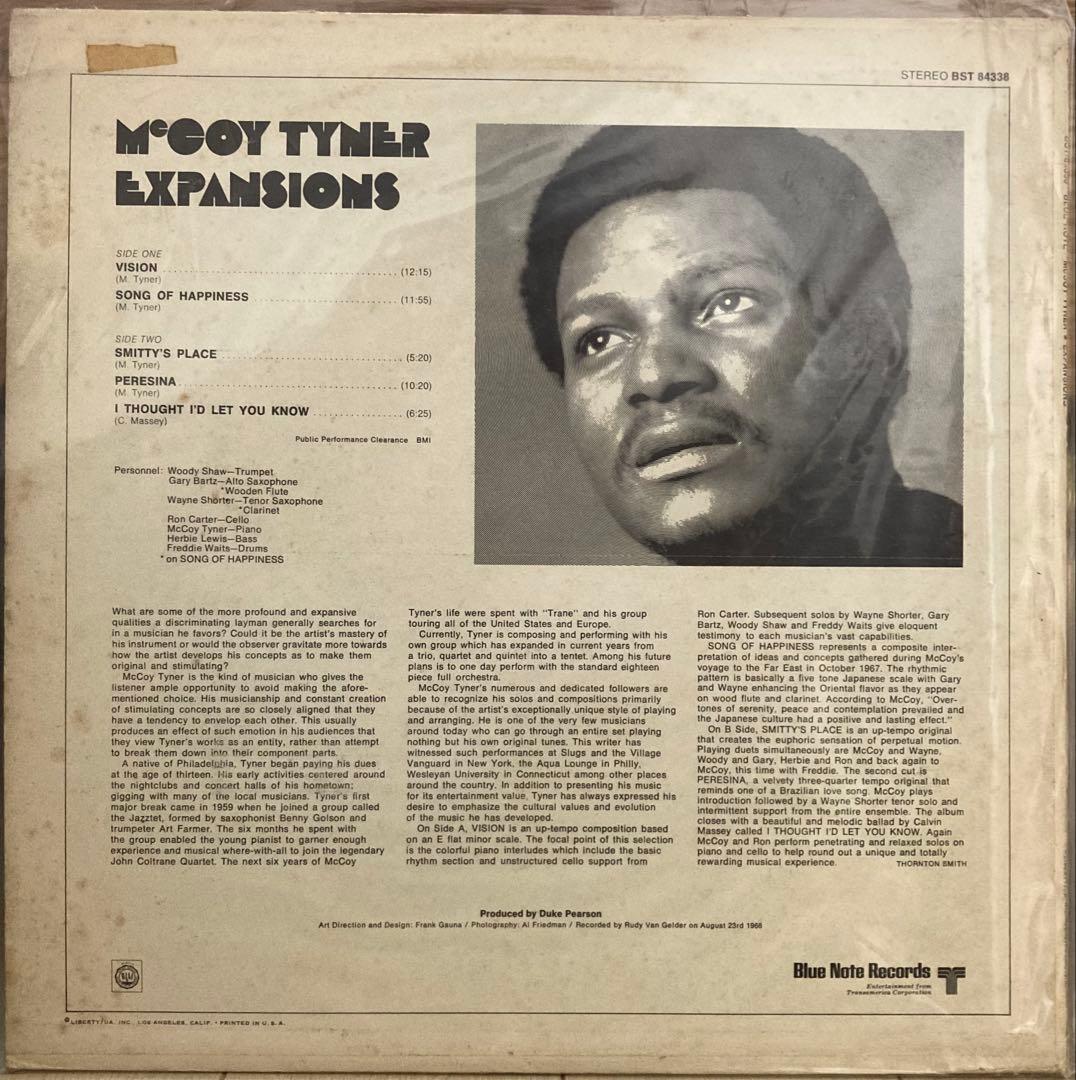 McCoy Tyner Expansions US盤 VAN GELDER刻印