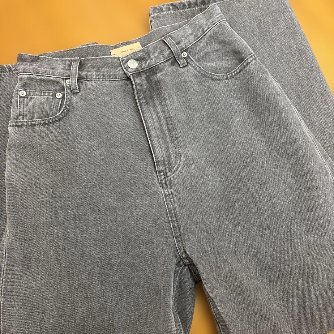 【美品】todayful Cary's Denim グレー 24